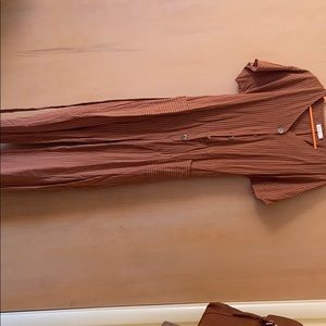 Burnt orange/brown romper with pockets